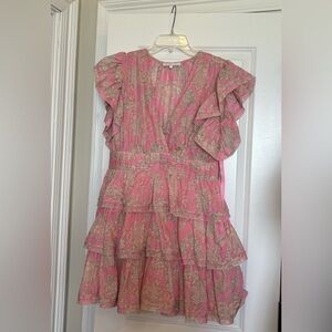 Super cute dress! Size L, fits like 5/6
